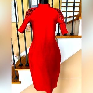 Red Bandage Dress BNWT Size L 8/10